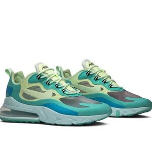Nike Air Max 270 React 'Psychedelic Art' Green and Blue, size 11.5
